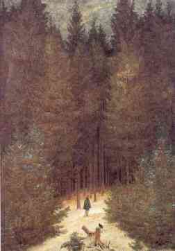 Cazador en el bosque, 1813-14, Gaspar David Friedrich