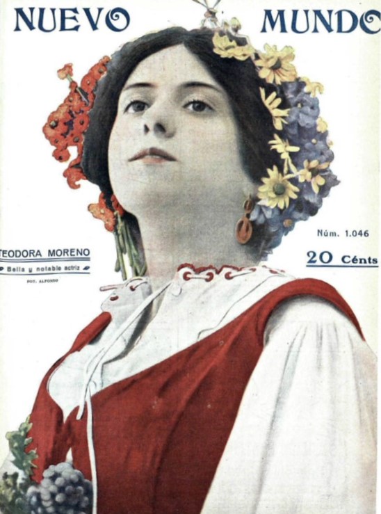Teodora Moreno en la revista Nuevo Mundo 1914