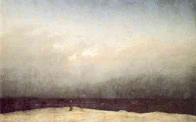 Monje en la orilla del mar, 1808-10, Gaspar David Friedrich